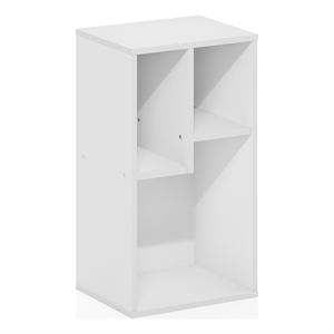 Pemberly Row 3-Cube Irregular Cubes Storage Bookcase/Bookshelf White