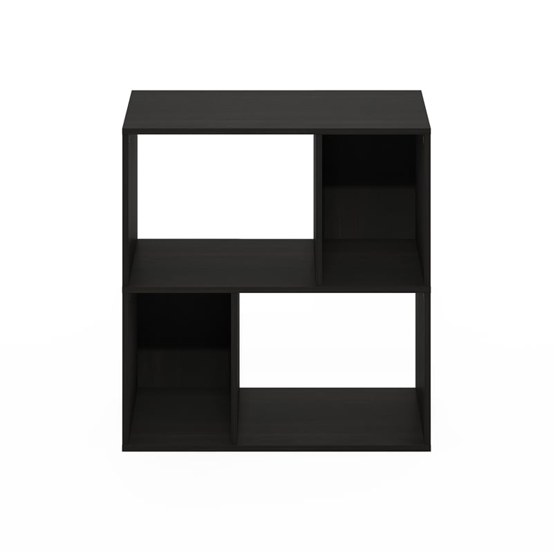 Pemberly Row 4-Cube Irregular Cubes Storage Bookcase/Bookshelf Espresso