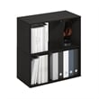 Pemberly Row 4-Cube Irregular Cubes Storage Bookcase/Bookshelf Espresso