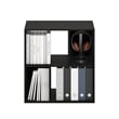 Pemberly Row 4-Cube Irregular Cubes Storage Bookcase/Bookshelf Espresso