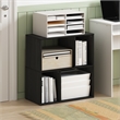 Pemberly Row 4-Cube Irregular Cubes Storage Bookcase/Bookshelf Espresso