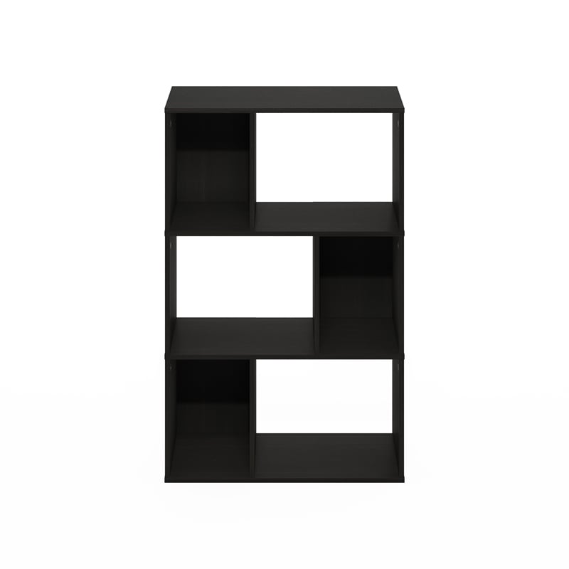 Pemberly Row 6-Cube Irregular Cubes Storage Bookcase/Bookshelf Espresso