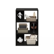 Pemberly Row 6-Cube Irregular Cubes Storage Bookcase/Bookshelf Espresso