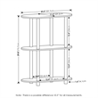 Pemberly Row Turn-N-Tube 3-Tier Modern Oval Side Display Bauhaus Oak/Beige