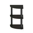 Pemberly Row 3-Tier Corner Countertop Organizer Shelf in Espresso/Black