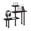 Pemberly Row Turn-N-Tube 3-Tier Multipurpose Corner Countertop Espresso/Black