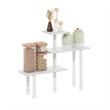 Pemberly Row Turn-N-Tube 3-Tier Multipurpose Corner Countertop Organizer - White