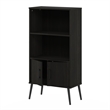 Pemberly Row Mid-Century Accent Cabinet with Wood Legs in Espresso