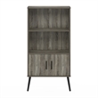 Pemberly Row Mid-Century Accent Cabinet with Wood Legs French Oak Gray