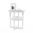 Pemberly Row Oval End Table in Side Table in Nightstand in White