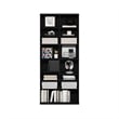 Pemberly Row 16-Shelf Multimedia Media Storage Tower Rack with Americano
