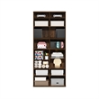 Pemberley Row Composite Wood Amber Pine Media Storage Tower Rectangular Adjustable 23.62