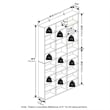 Pemberley Row Composite Wood White Media Storage Tower Rectangular Adjustable 7.09