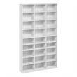 Pemberley Row Composite Wood White Media Storage Tower Rectangular Adjustable 7.09