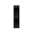 Pemberly Row 2-Tier Storage Shelf Bookcase in 6-Inch Width in Blackwood
