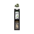 Pemberly Row 2-Tier Storage Shelf Bookcase in 6-Inch Width in Blackwood