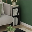 Pemberly Row 2-Tier Storage Shelf Bookcase in 10-Inch Width in Blackwood