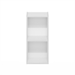 Pemberly Row 2-Tier Storage Shelf Bookcase in 10-Inch Width in White