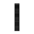 Pemberly Row 3-Tier Storage Shelf Bookcase in 6-Inch Width in Blackwood