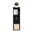 Pemberly Row 3-Tier Storage Shelf Bookcase in 10-Inch Width in Blackwood