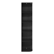 Pemberly Row Contemporary 5-Tier Corner Open Shelf Bookcase in Blackwood