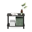 Pemberly Row Turn-N-Tube Rectangle End Table with Casters in Espresso
