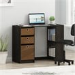 Pemberly Row Modern Engineered Wood Computer/Study Desk in Espresso
