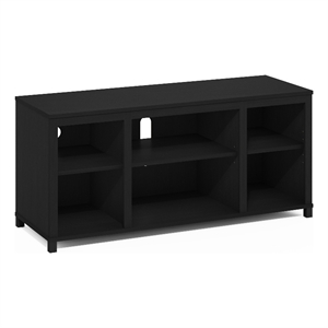 Pemberly Row TV Stand with Shelves for TV up to 55-inch in Americano