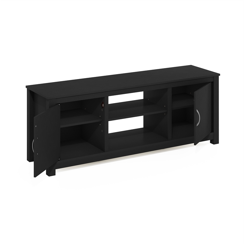 Pemberly Row Classic TV Stand with Storage for TV up to 65-inch in Americano