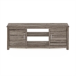 Pemberly Row Classic TV Stand with Storage for TV up to 65-inch in Rustic Oak