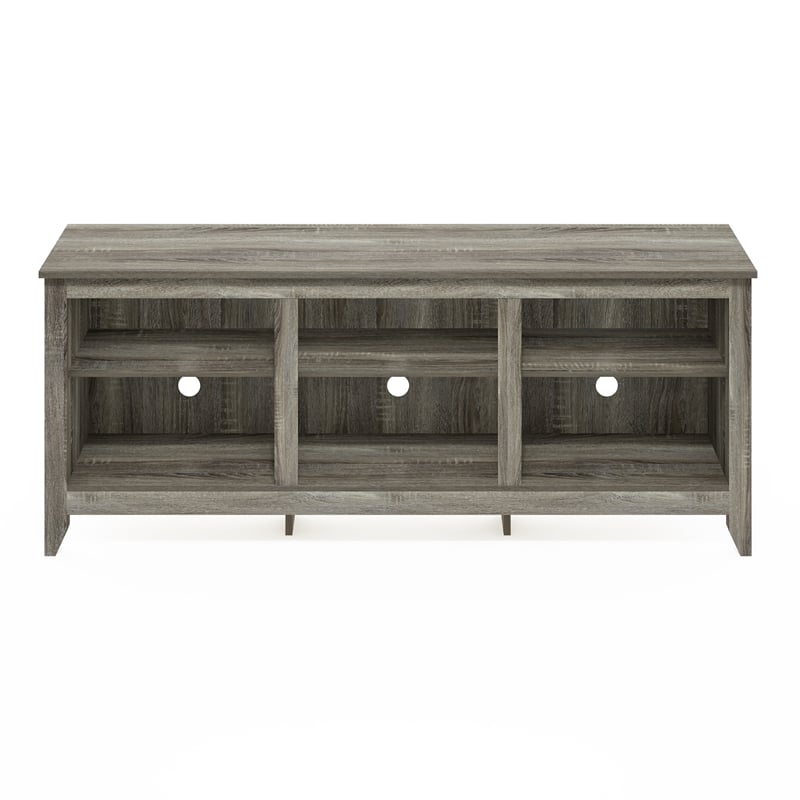 Pemberly Row TV Entertainment Center for TV up to 65-inch in French Oak Gray