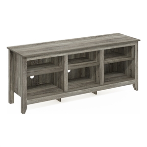 Pemberly Row TV Entertainment Center for TV up to 65-inch in French Oak Gray