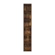 Pemberly Row Contemporary 6-Tier Open Shelf Bookcase in Amber Pine