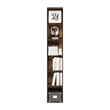 Pemberly Row Contemporary 6-Tier Open Shelf Bookcase in Amber Pine