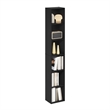 Pemberly Row Contemporary 6-Tier Open Shelf Bookcase in Blackwood