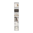 Pemberly Row Contemporary 6-Tier Open Shelf Bookcase in White