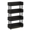 Pemberly Row Turn-N-Tube 4-Tier Freestanding Multipurpose Espresso Display Rack