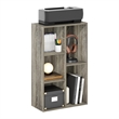 Pemberly Row Contemporary 5-Cube Reversible Open Shelf in French Oak