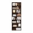 Pemberly Row 8-Tier Open Shelf Bookcase 12x24x71-inches in Amber Pine
