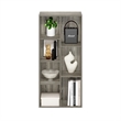Pemberly Row Contemporary 7-Cube Reversible Open Shelf in French Oak