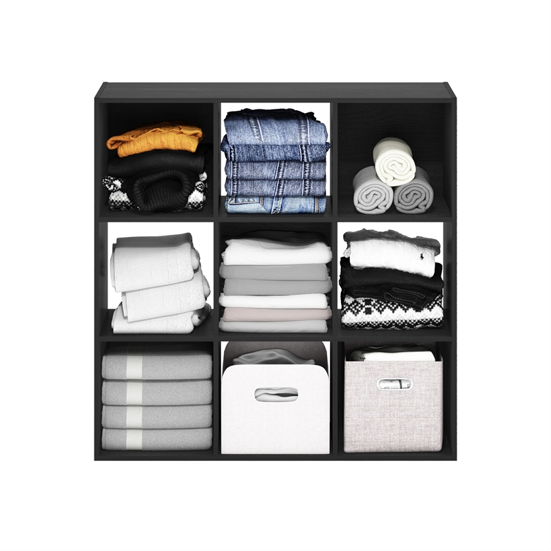 Pemberly Row Cubic Multipurpose Clothing & Closet Storage Organizer Americano