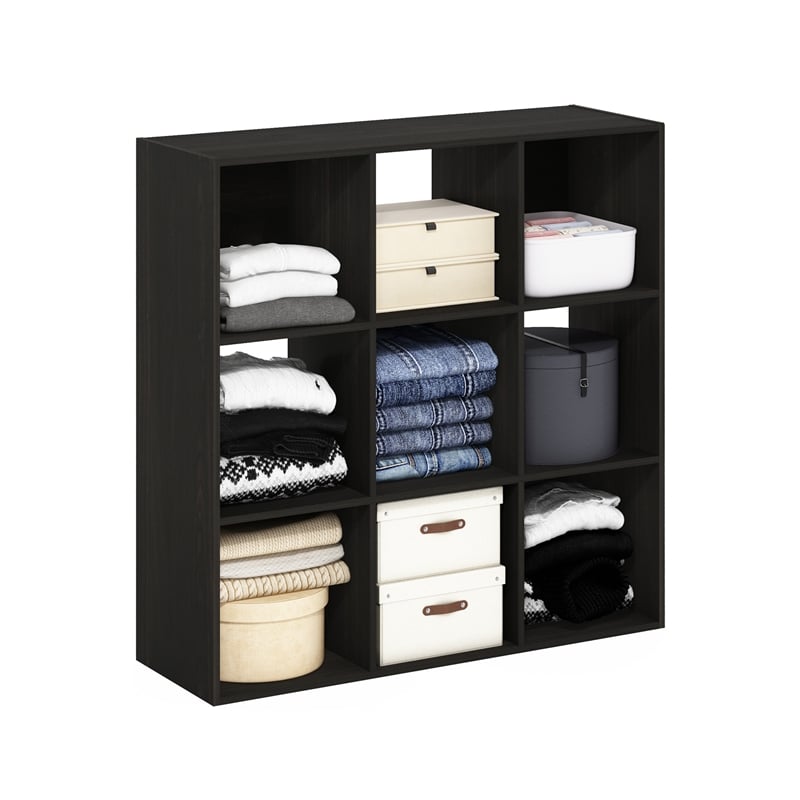 Pemberly Row Cubic Multipurpose Clothing & Closet Storage Organizer Espresso