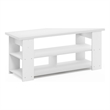 Pemberly Row Contemporary TV Stand Up To 55-Inch in White Finish