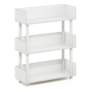Pemberly Row Turn-N-Tube 3-Tier Freestanding Multipurpose Display Rack in White