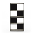 Pemberly Row Contemporary Cubic Storage Cabinet in 4x2 in French Oak