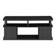 Pemberly Row Contemporary Engineered Wood Coffee Table in Black