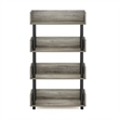 Pemberly Row 4-Tier Freestanding Multipurpose Display in French Oak/Black