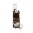 Pemberly Row Sofa End Table with USB Type-C Charging Port in Amber Pine