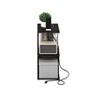 Pemberly Row Sofa End Table with USB Type-C Charging Port in Espresso