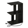 Pemberly Row Sofa End Table with USB Type-C Charging Port in Espresso